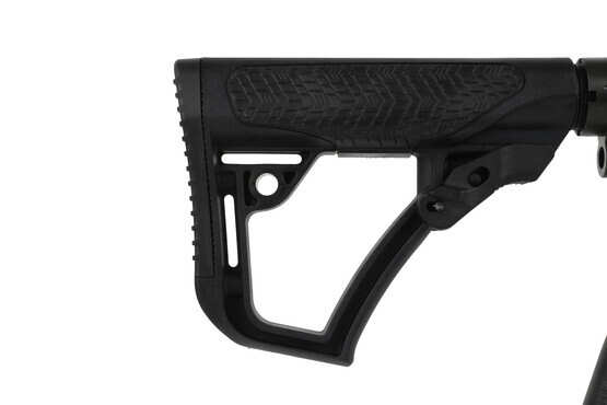 The Daniel Defense 14.5 M4A1 carbine features a rubber overmolded collapsible stock